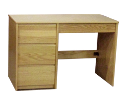 Nittany Panel End Pedestal Desk w\/3 Equal Drawers & 1 Pencil Drawer, 42"W - Quick Ship